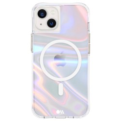 Husa Case Mate MagSafe Soap Bubble, iridescent Apple iPhone 13, transparent/curcubeic